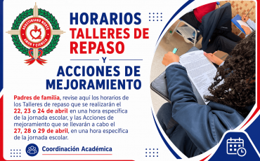 TALLERES DE REPASO Y ACCIONES DE MEJORAMIENTO